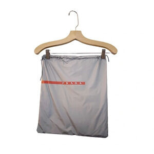 Prada Sport Vinyl Silver Storage Travel Dust Bag Shoes Purse 13" x 15.50" LOT